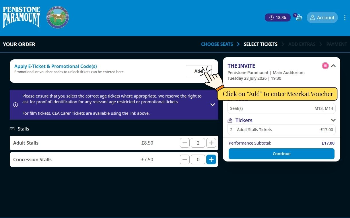 Meerkat Movies Screenshots - 1. Apply Promotional Code